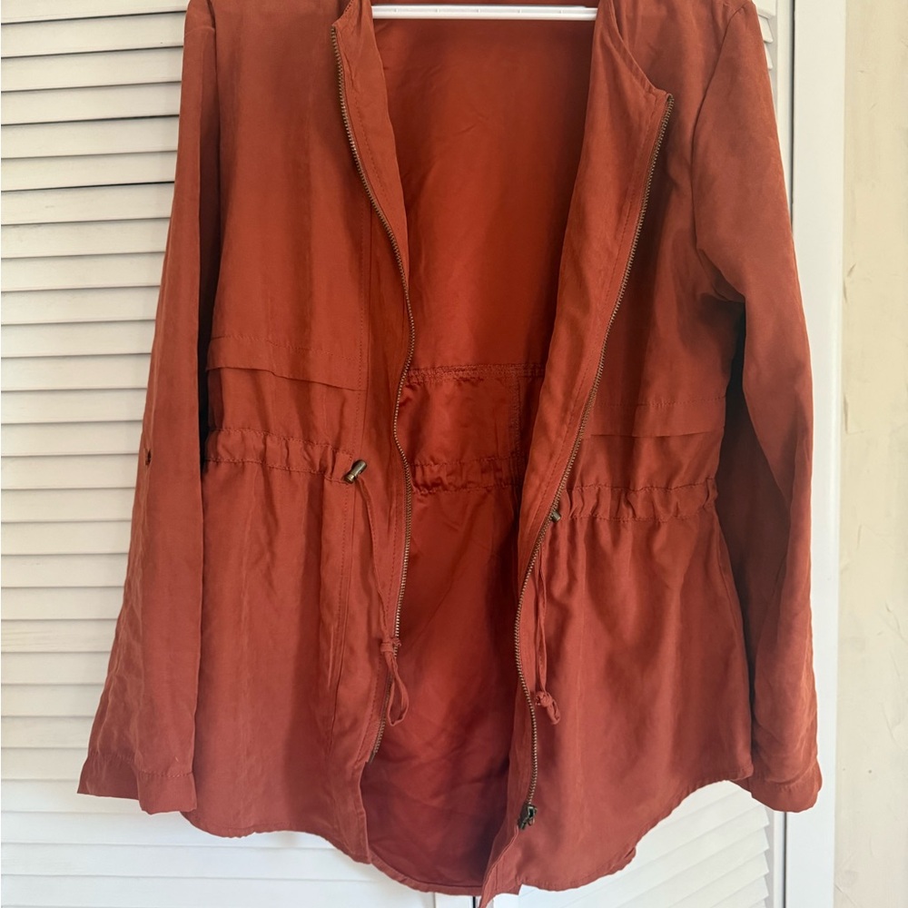 Maurices rust orange utility jacket